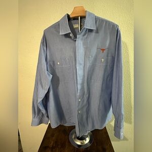 Stylish Blue Button-Down Shirt for Men